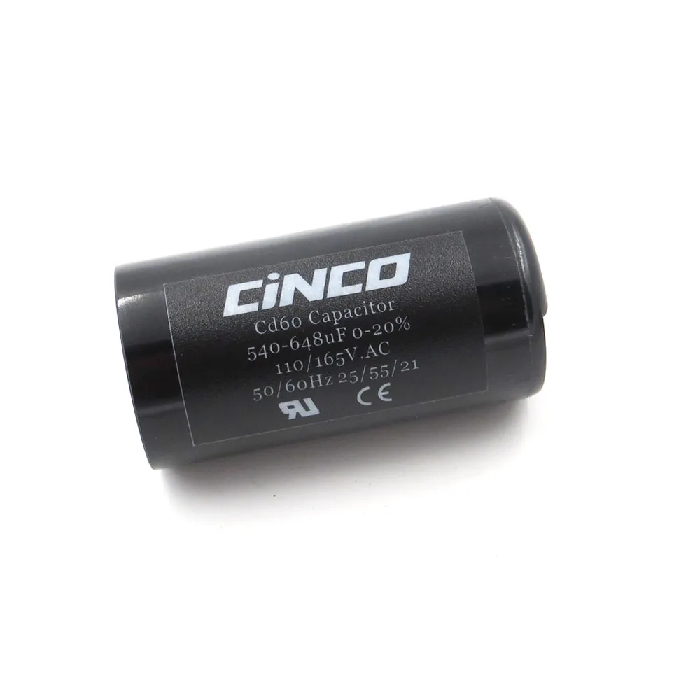 CD60 моторный запускаемый конденсатор 540 648 мкФ 110V 125V 165V mfd uf mf компрессор вентиляции