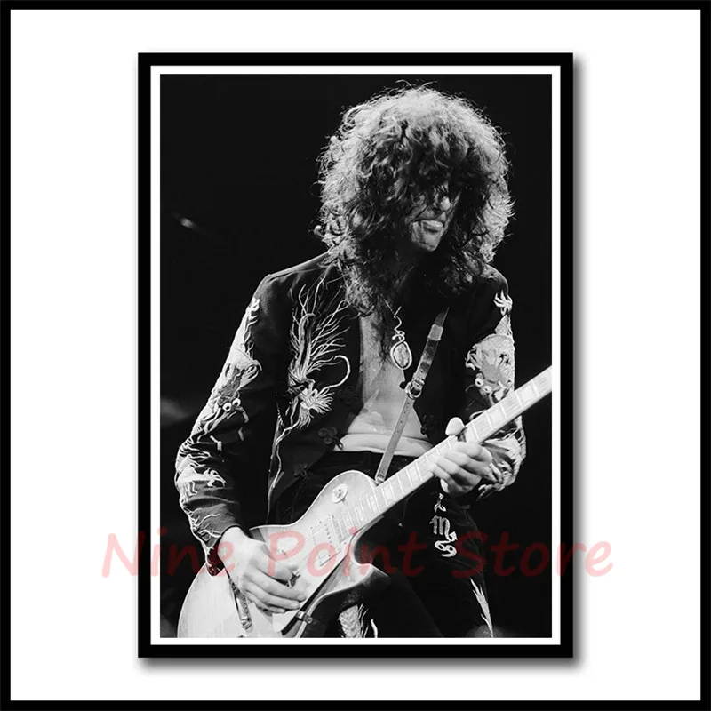 Led Zeppelin рок-музыка с покрытием бумажные Плакаты для дома спальни общежития Настенный декор Бескаркасный плакат - Цвет: Цвет: желтый