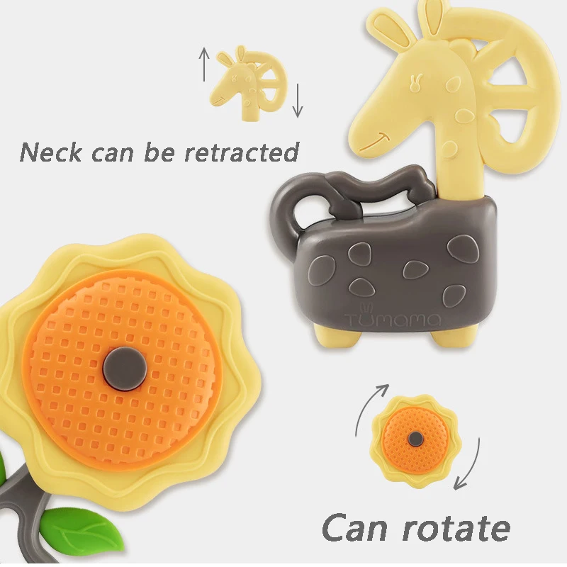 Разноцветные игрушки Монтессори 6-10 шт./компл. Детские обучающие для прорезывания