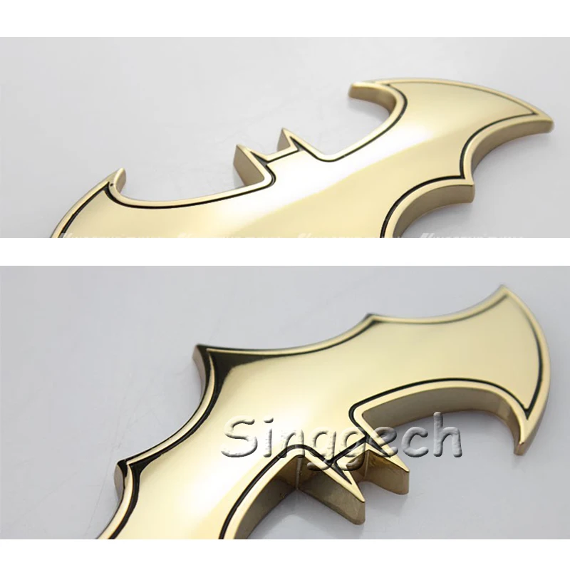 

ZD Car styling For Mercedes Benz W203 W211 W204 W210 AMG BMW F10 E34 E30 F20 X5 E70 3D Bat Metal Stickers On Car Accessories