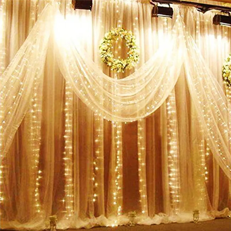 3x1/3x3/6x3m 300 LED Icicle fairy String Lights Christmas led Wedding Party Fairy garland Outdoor Curtain Garden Decor | Лампы и