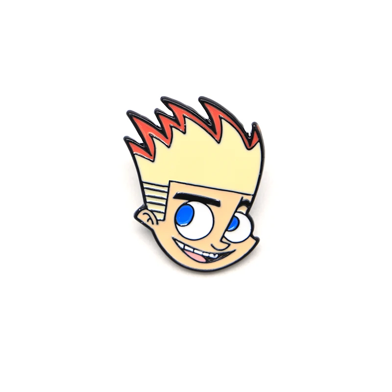 

20pcs/lot Cartoon Anime Brooches Johnny Test Enamel Pin for Boys Girls Lapel Pin Hat/bag Pins Denim Jacket Women Brooch Q728