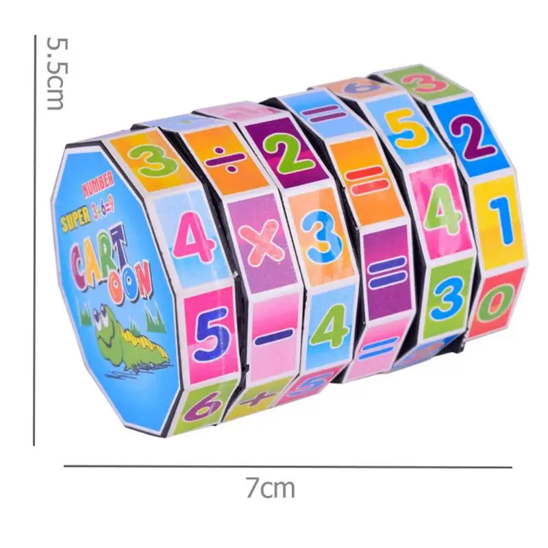 Пластик Красочные Fun Творческий подсчета блок цилиндрический номер игрушки для