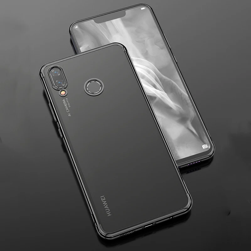 EXUNTON для huawei Honor V20 P Smart 2019 покрытие Мягкий противоударный ультра тонкий бампер