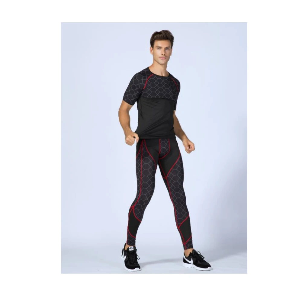 Yuerlian Men Sport Seamless Leggings Compression Ruuning Quick Dry Legging Pants Tights Fitness Jog |