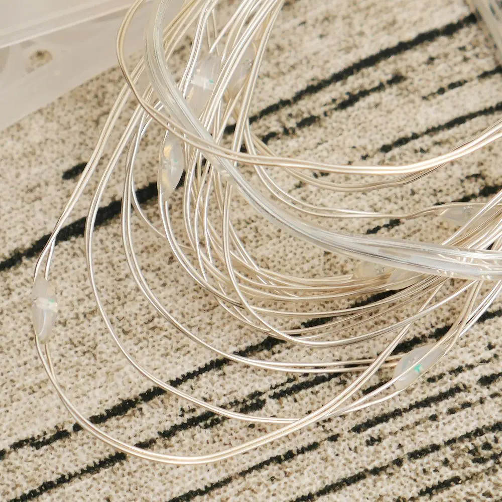 Гирлянда светодиодная уличная 2 м 20 светодиодов на батарейках|fairy light string|outdoor