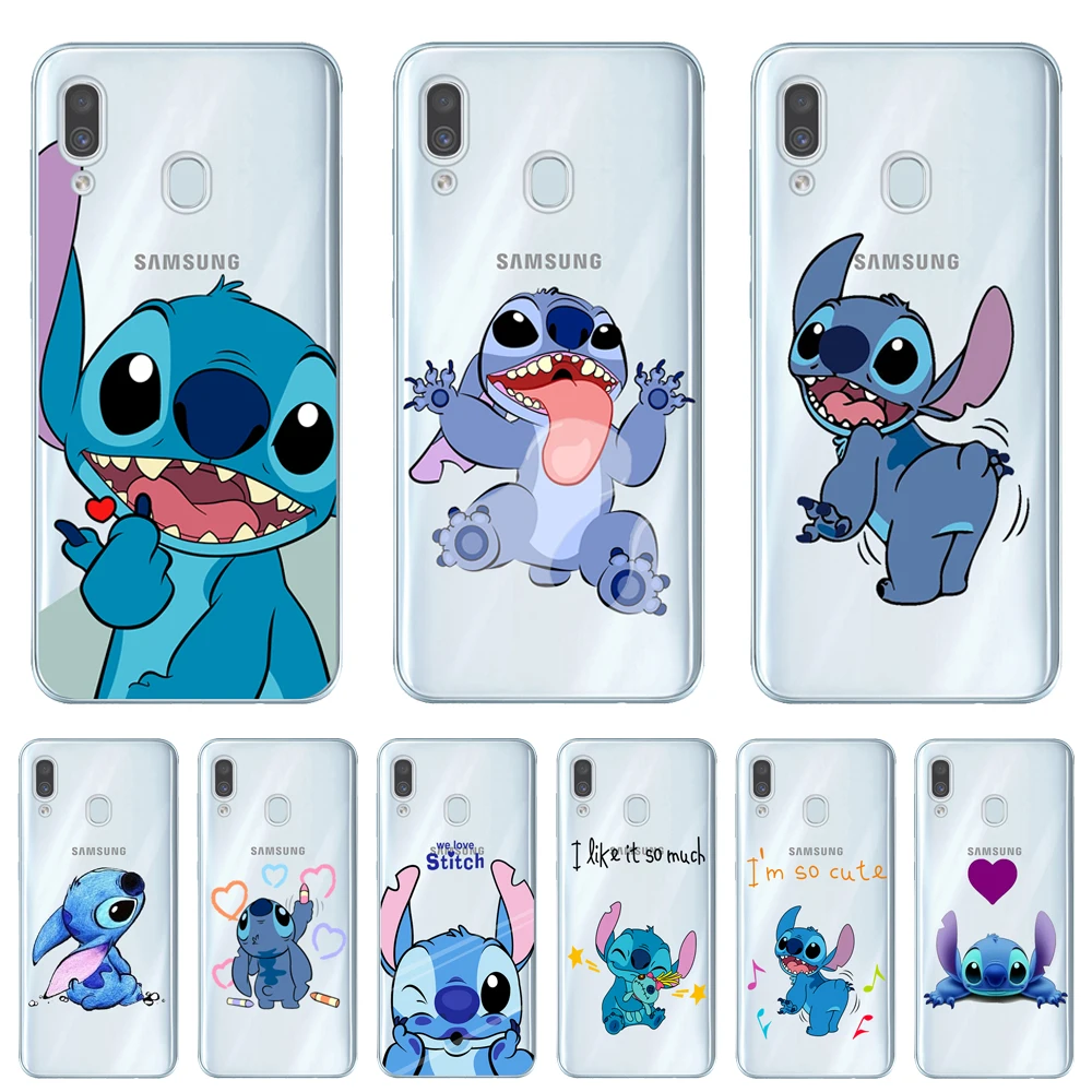 Чехол из мягкого ТПУ для samsung Galaxy A6 A8 плюс A7 A9 Крышка для samsung A10 A20 A30 A40 A50 A60 A70 A80 милые Прошитые Футляр для телефона