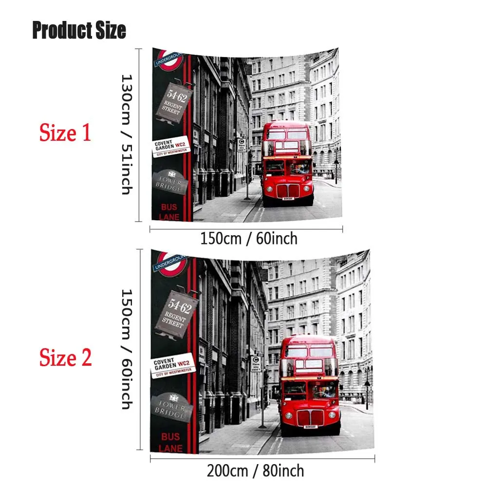 1 шт. Печатный европейский город подвесной гобелен из полиэстера для дома