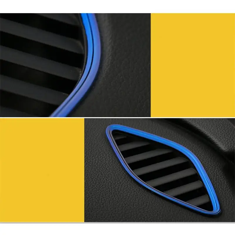 Стайлинг автомобиля крышка кондиционера декоративная рамка из нержавеющей