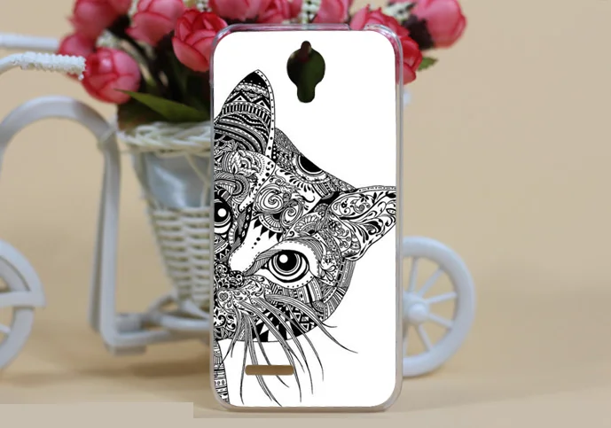 DIY Модный чехол с 3d рисунком черно белых животных для Alcatel One Touch Idol 2 Mini 6016 6016D 6016A 6016E