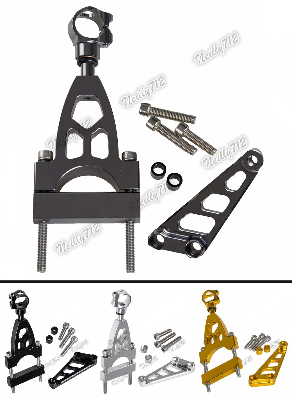 

CNC Aluminium Steering Stabilizer Damper Mounting Bracket For HONDA CB400 Super Four/ABS 1992-2015 2014 2013 2012 2009 2008 2007