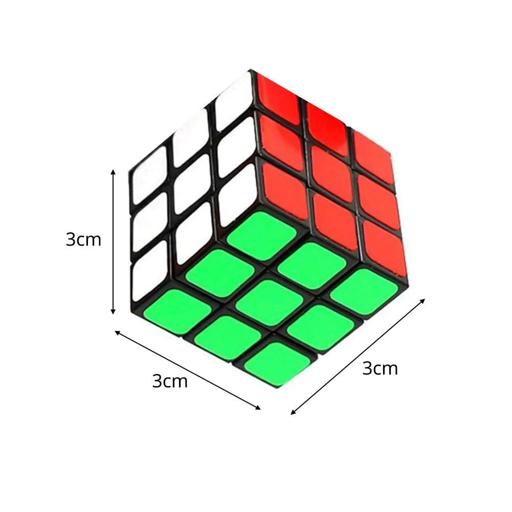 Мини 3X3X3 см головоломка классическая игрушка третий заказ брелок волшебный куб