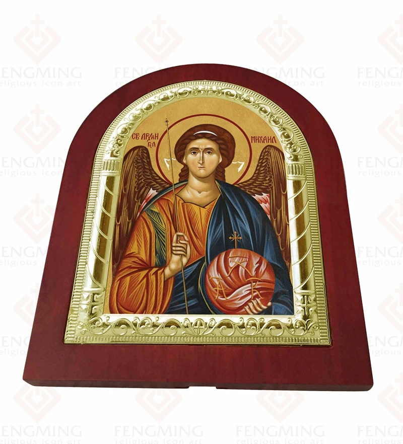 Икона святого Михаила арчанделя Русская православная мольберт церковная