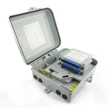 4 шт. FTTH коробка для 16 ядро или ПЛК штекер-в тип/оптоволоконная распределительная коробка/FTTH распределительная коробка
