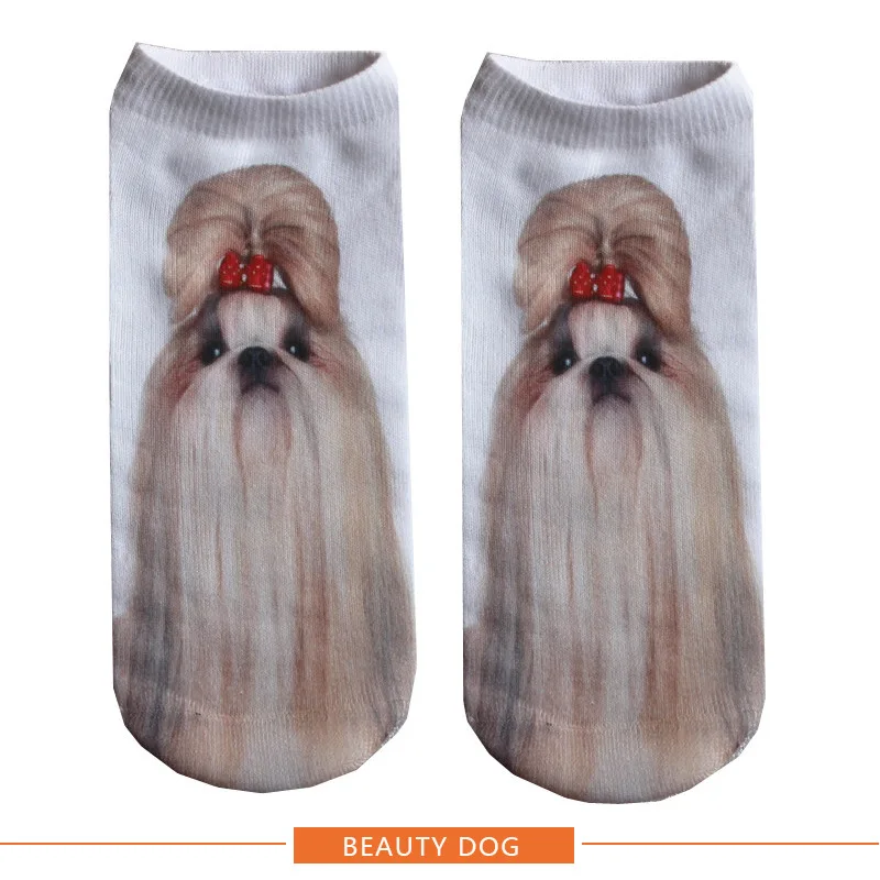 5 пар/лот Low Cut носки до лодыжки Calcetines Эротические чулки для женщин формы животных