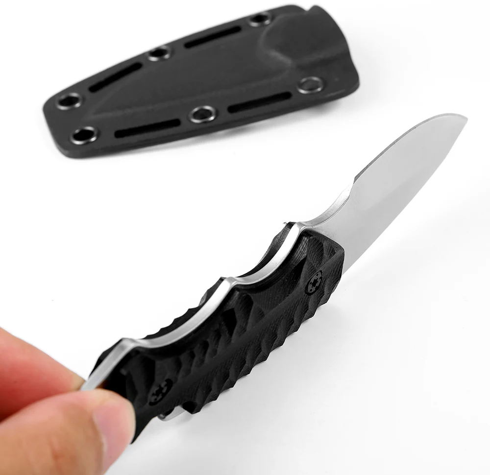KKWOLF karambit выживания многофункциональный обшитый фиксированным лезвием тактический нож Открытый нож выживания эргономичный G10 Нескользящая ручка