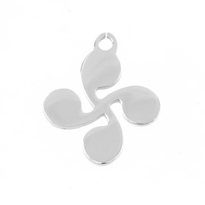 Маленькие подвески баскский крест четыре commaPendant баска полированная поверхность