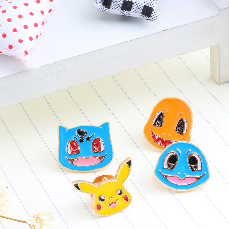 Новые креативные металлические значки с мультипликационным персонажем Детские