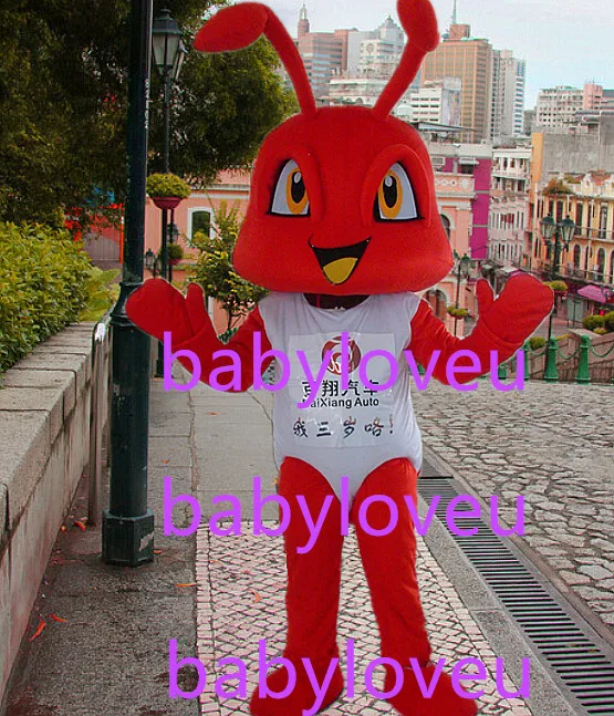 Новый fire ant костюм талисмана красный муравей фурсьют полный бизнес