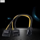 Кабель питания для видеокарты Molex, 6-контактный разъем мама-двойной 4-контактный разъем питания для видеокарты nVidia ATI AMD