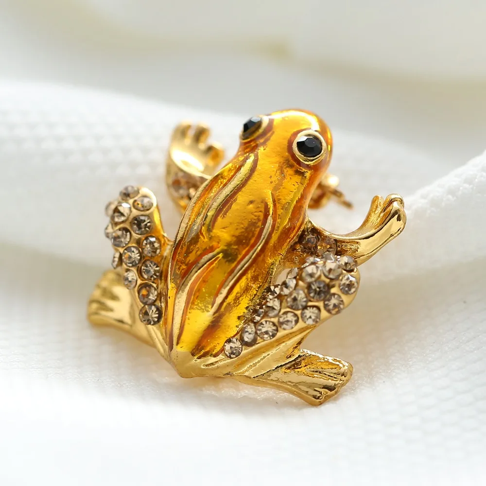 Rinhoo стразы броши в виде животных Броши для женщин маленькие модные ювелирные