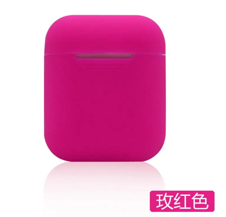 Rose 100 шт./лот, мягкий силиконовый чехол для Apple Airpods, защитный чехол Airpod, противоударный чехол - Цвет: Rose