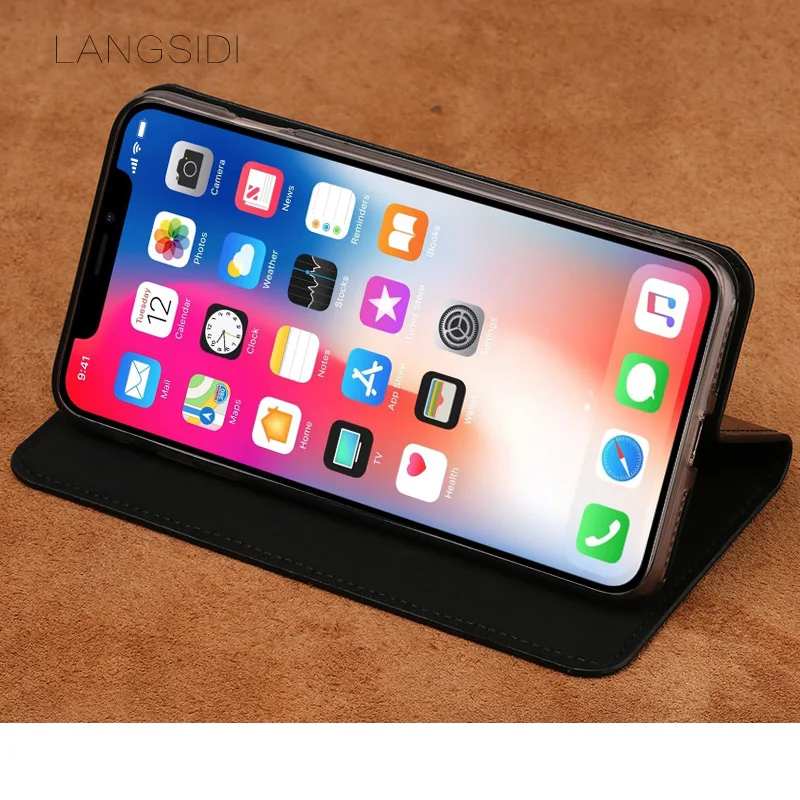 LANGSIDI Флип Все включено чехол для телефона iPhone X XS XSmax XR 6 7 8 8plus противоударный