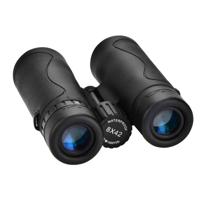 Бинокль 8x4 2/10x42 водонепроницаемый телескоп с защитой от тряски и зелеными линзами