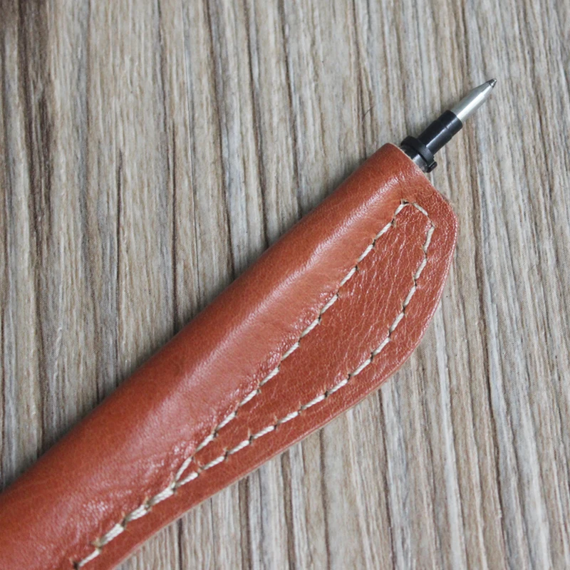 Чехол для ручек из натуральной воловьей кожи маленькие товары держатель