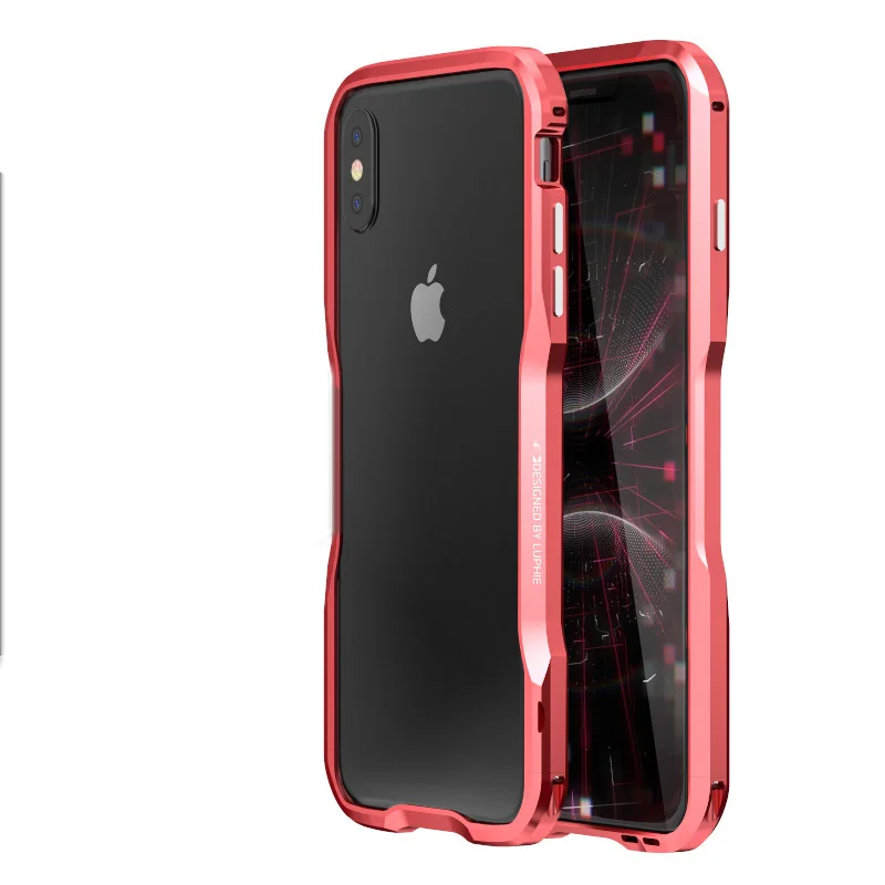 Алюминиевая рамка 360 Защитный армированный чехол для телефона для iphone X XS чехол для MAX XR металлический бампер для iphone 7 8 Plus чехол Coque