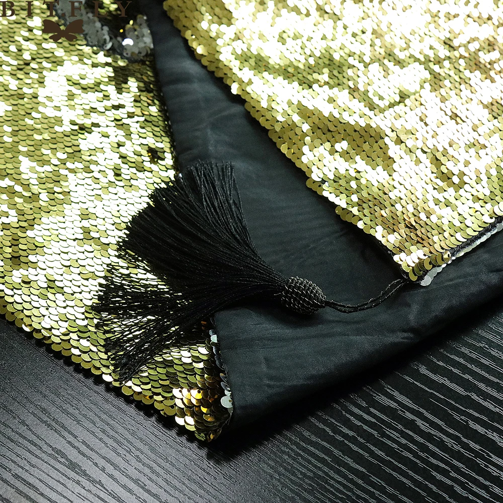 1 шт. волшебная Русалка блестящая кисточка Настольная дорожка двусторонняя
