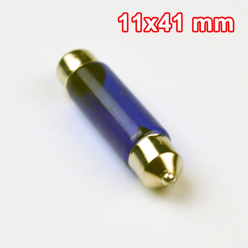 Flytop 10 шт. FESTOON натуральное голубое стекло 31 мм 36 39 41 44 C5W 12V5W SV8.5 супер белая
