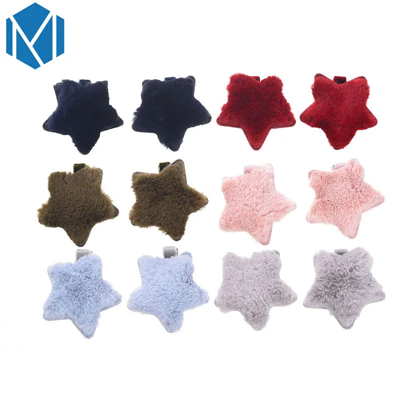 Креативные милые заколки для волос Love Star цветные бархатные шпильки с кроликами