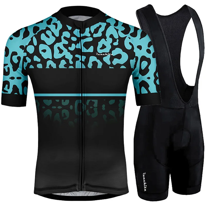 Мужская велосипедная футболка Ropa ciclismo 4D GEL Pad 2019 RUNCHITA Pro Team с коротким рукавом