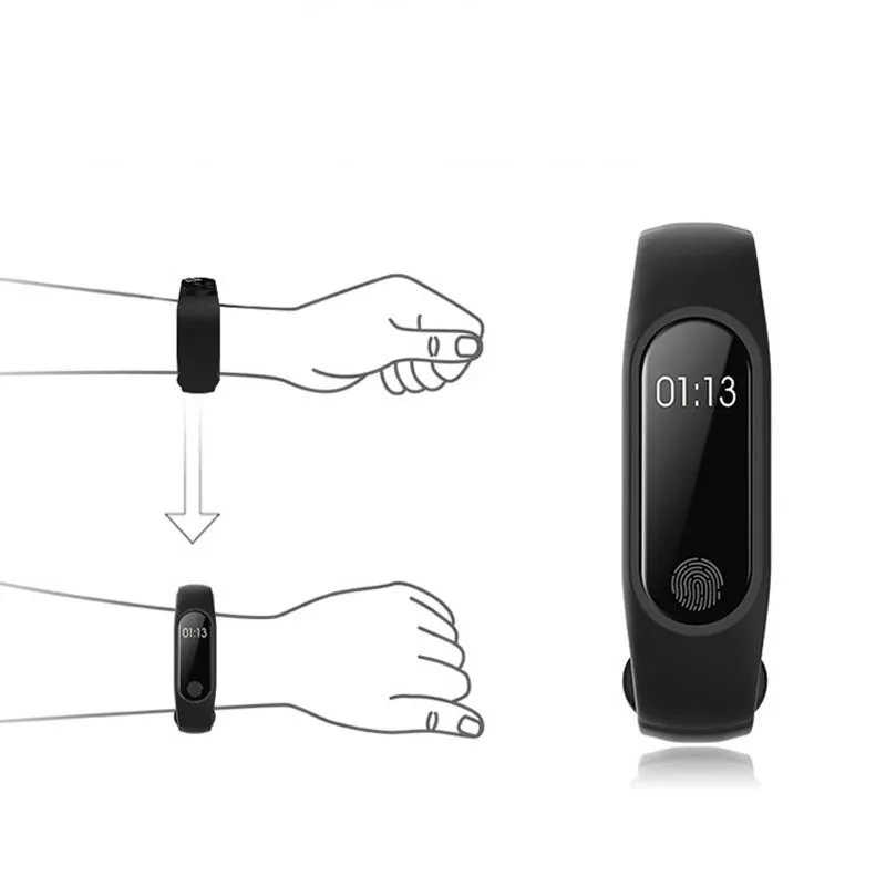 Умный Браслет M2 HeartRate водонепроницаемый спортивный фитнес-Браслет Шаг сообщения