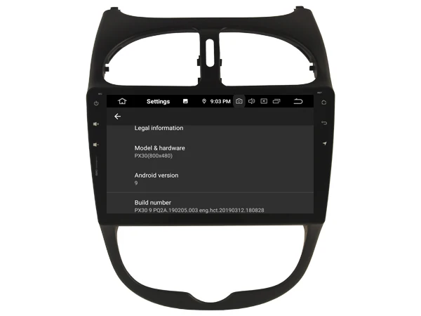 Четырехъядерный Android 9 0 автомобильный dvd плеер для PEUGEOT DECKLESS 206 аудио мультимедиа