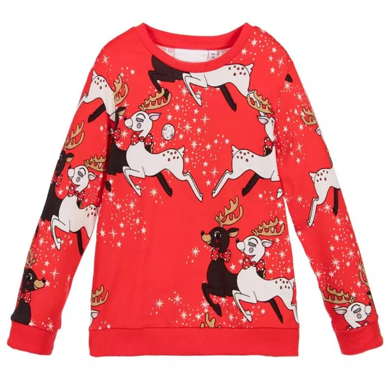 Одежда для девочек рождественское платье 2019 г. F/W Тканое мини-платье с оленем