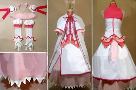 

2016 DOG DAYS Millhiore F. Biscotti Women Cos Anime Party Cosplay Costume Uniform Costume Red Dress