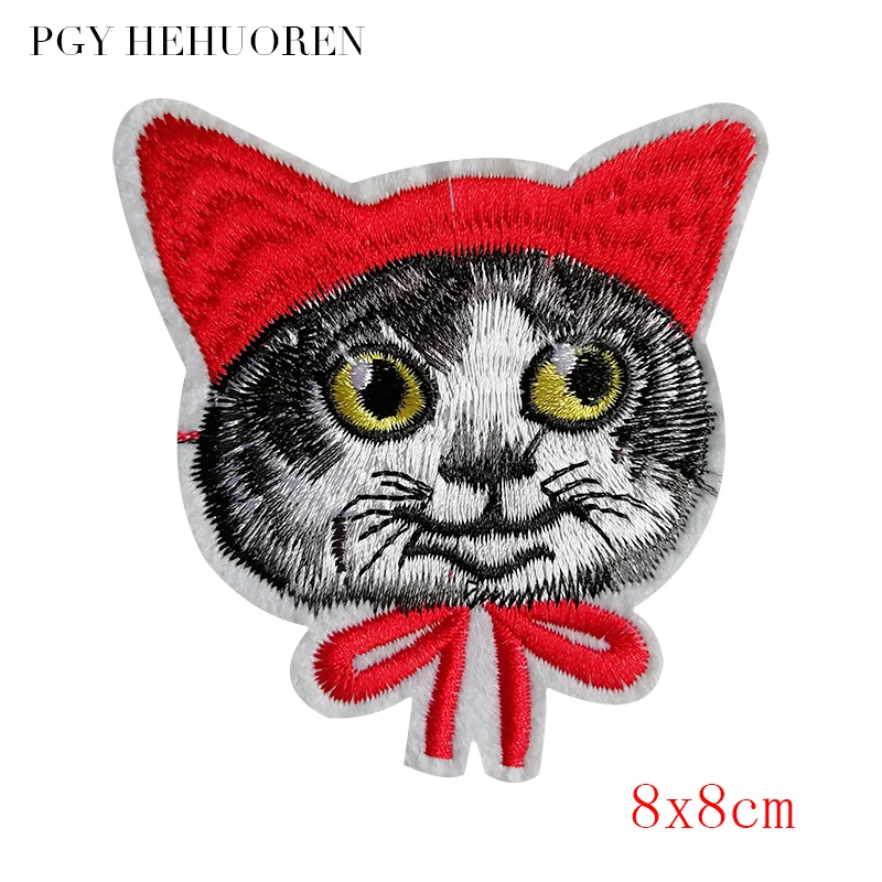 PGY с рисунком кота и собаки костюм играть вышивкой нашивки на одежду DIY значки