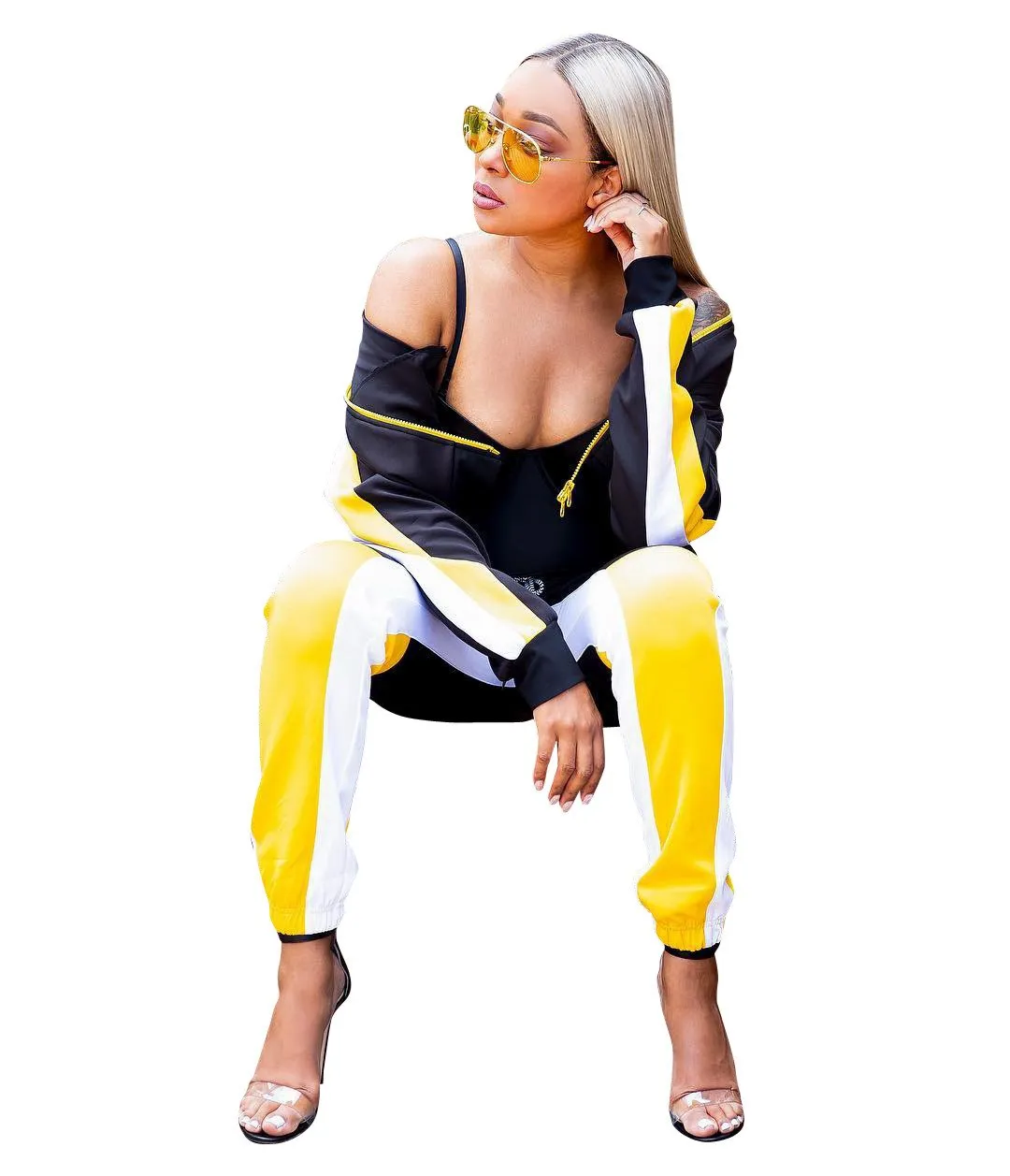 2019 Женский комплект из двух предметов спортивный костюм для женщин в стиле