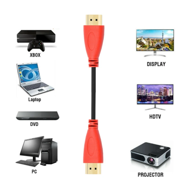 Кабель-переходник HDMI-HDMI 1/1 8/3 м 4K для ноутбука ПК DVD-плеера | Электроника