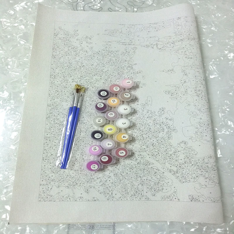 Дикий волк животное diy раскраска живопись по номерам DIY масла Картины Home Decor