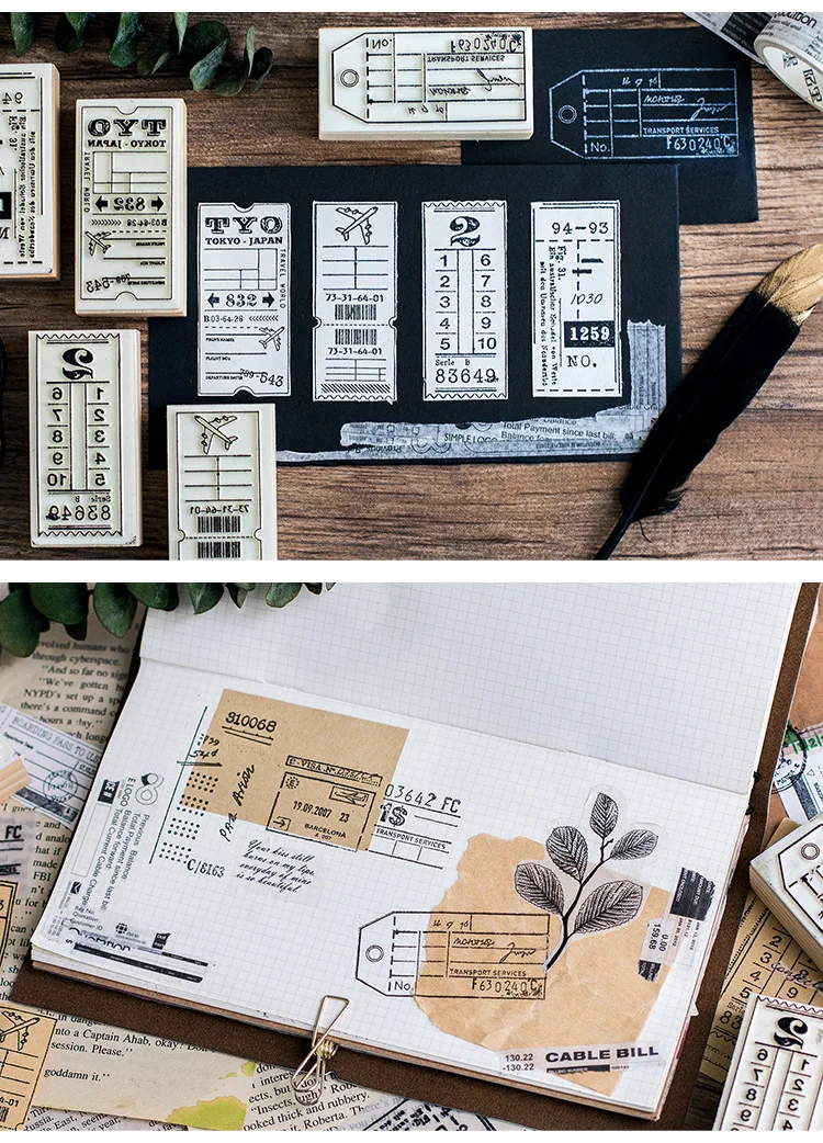 PIKAALAFAN Label коллекция запись серии коробка деревянный альбом для штампов DIY Фотоальбом карточное украшение ремесло деревянная резиновая игрушечная печать