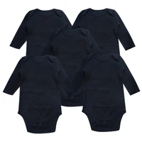 baby bodysuit newborn babies clothes long sleeve black unisex muslim 0 24 months infant clothing