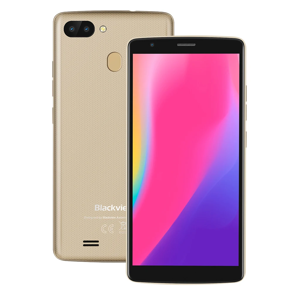 BLACKVIEW A20 Pro телефона Android 8 1 MTK6739 4 ядра 2 ГБ + 16 8.0MP 0.3MP сзади отпечаток пальца камеры