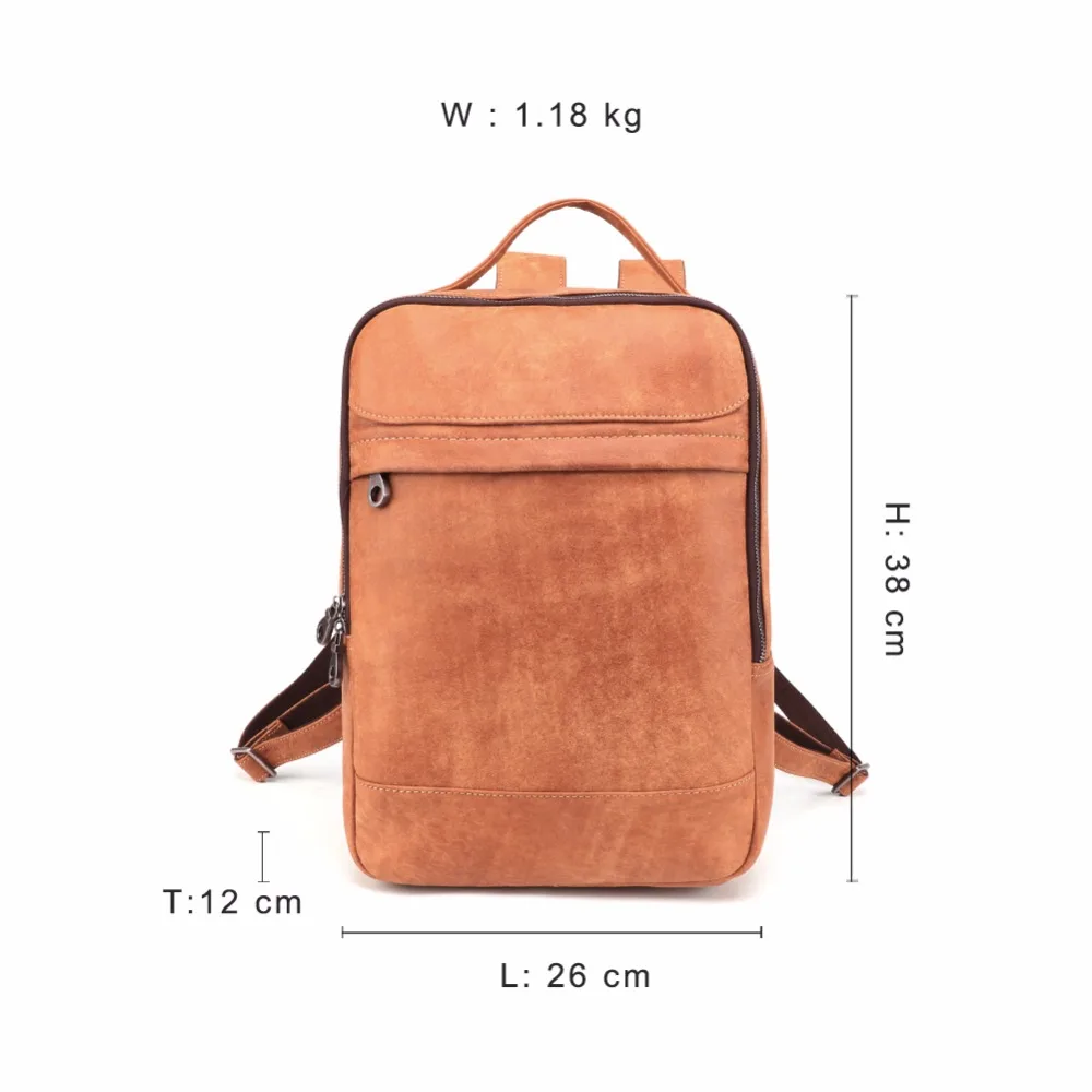 Для мужчин большой емкости рюкзак из натуральной кожи мужской Mochila 1" чехол для ноутбука для путешествий повседневная школьная книга сумки