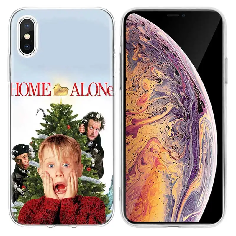 02 Чехол для Apple iPhone 7 5 5S SE 5C 6 6S 8 6/6S 7/7S 8/8S Plus чехол для iPhone 11 11Pro X XR XS MAX Home Alone мягкий чехол с принтом - Цвет: 02