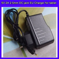 10pcslot universal 2 5mm europe eu plug power adapter ac charger 5v 2a for tablet pc epad