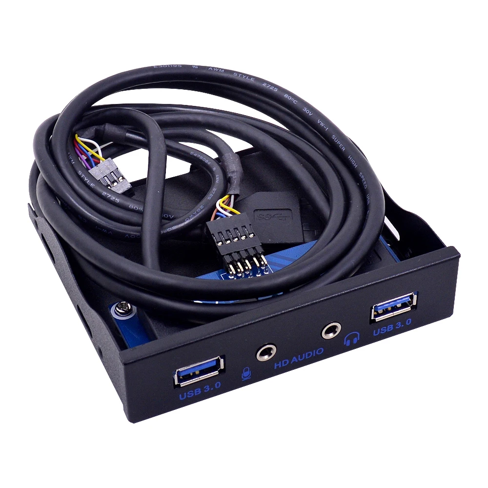 20-контактный гибкий отсек для наушников 3 5 дюйма 4 порта USB 0 разветвитель HD аудио