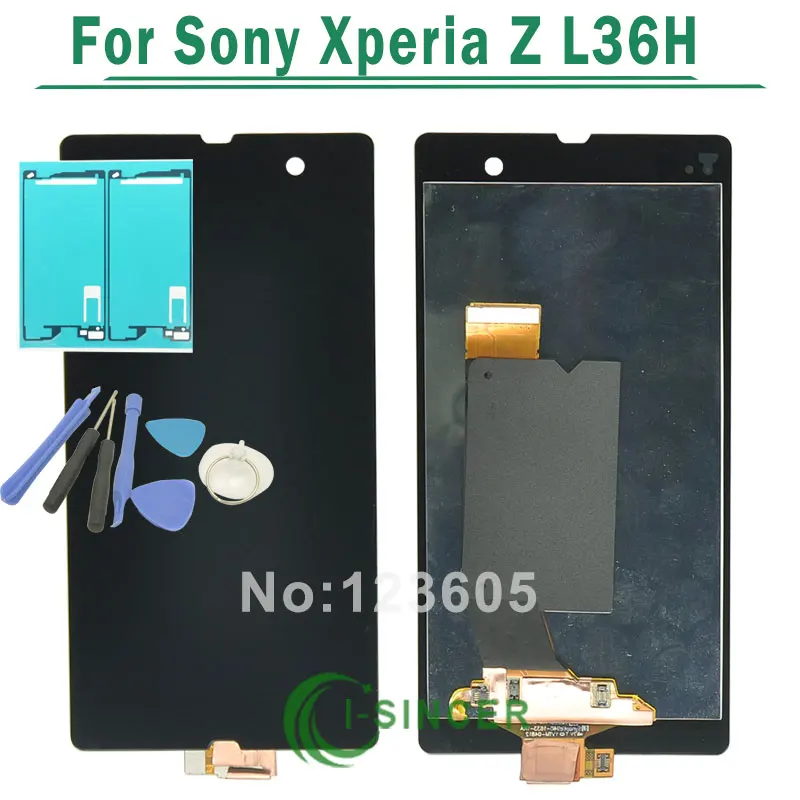 AAA Quality Full LCD Display + Touch Screen Digitizer For Sony For Xperia Z L36h L36 C6603 C6602 L36H+ Free Shipping